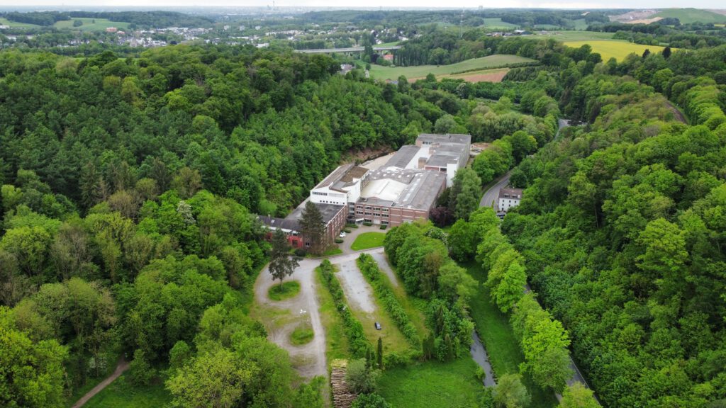 Aerial view of the FLS-EU recycling facility in Erkrath